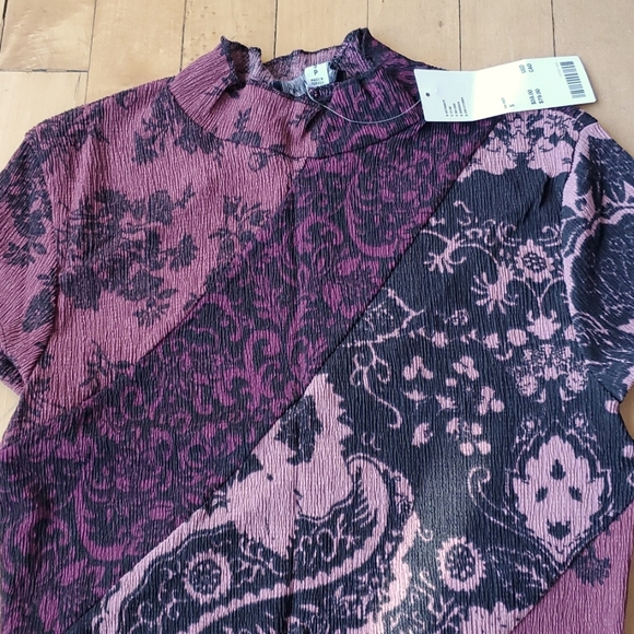 UO Nina Spliced Bodycon Mock Neck Mini Dress Sz S - Picture 5 of 5